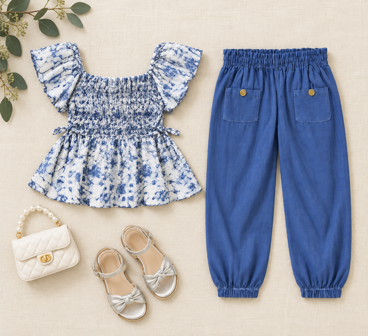 Blue Belle Pant Set