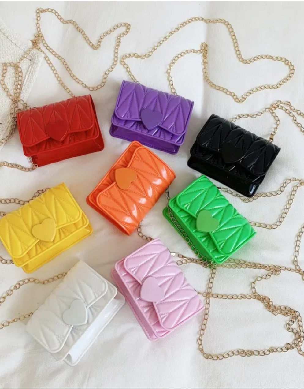 Silicone Heart Crossbody Bag