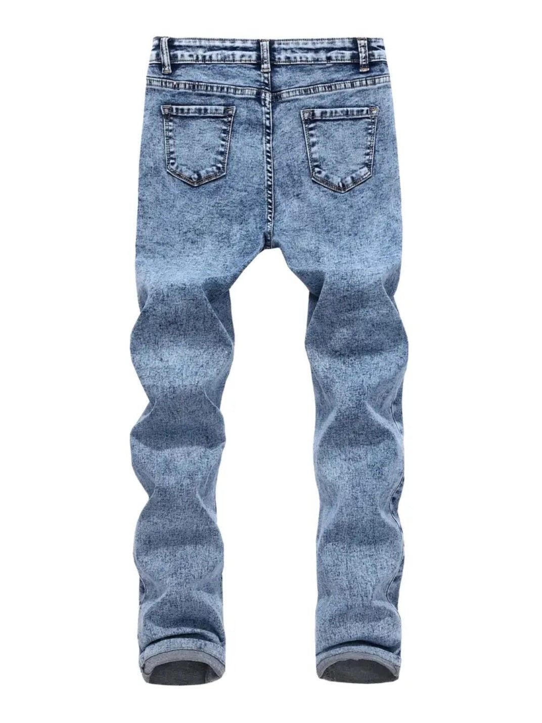 Boys Straight Leg Ripped Jeans