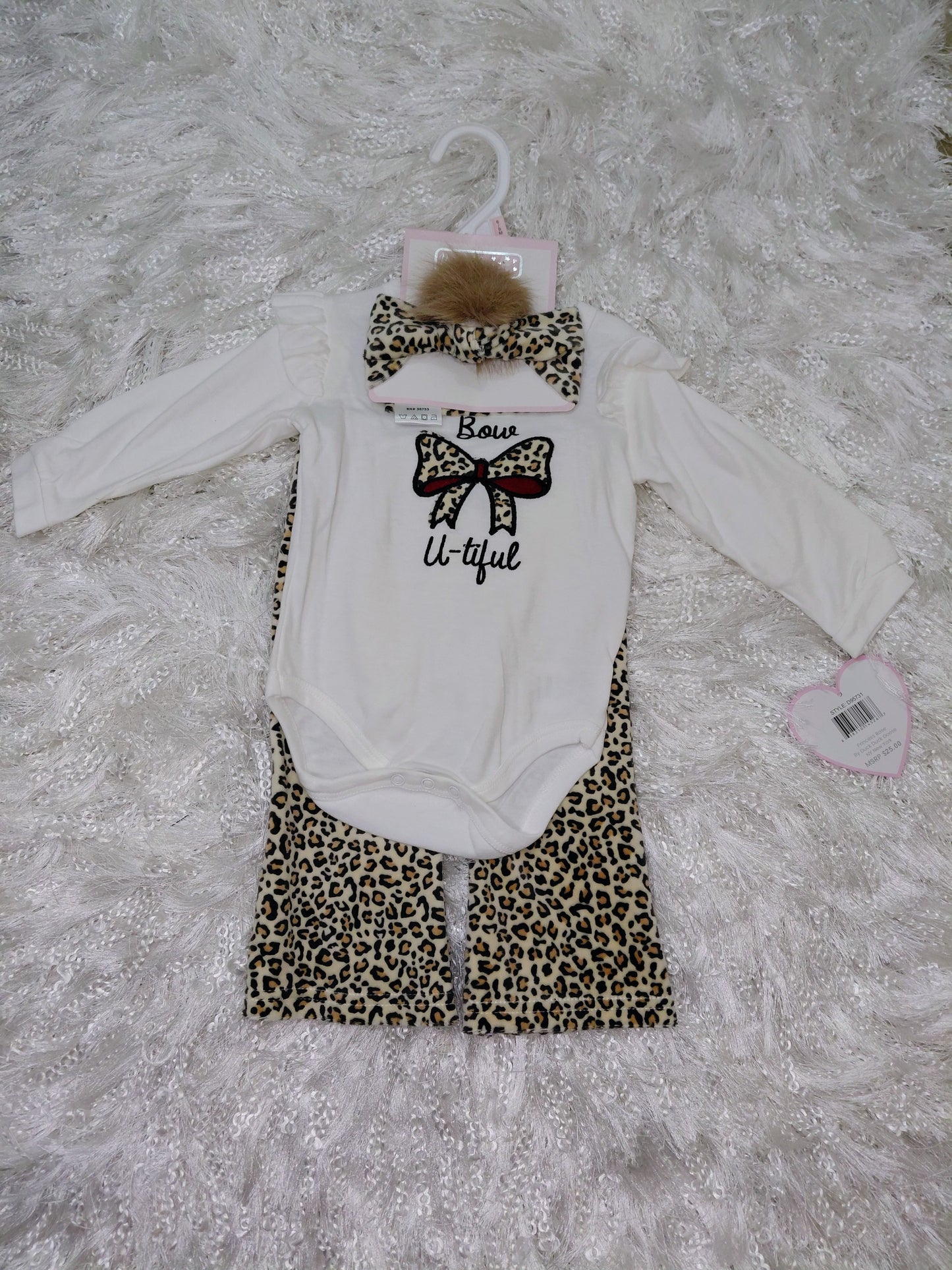 Bow -ti- Ful Leopard Baby Set