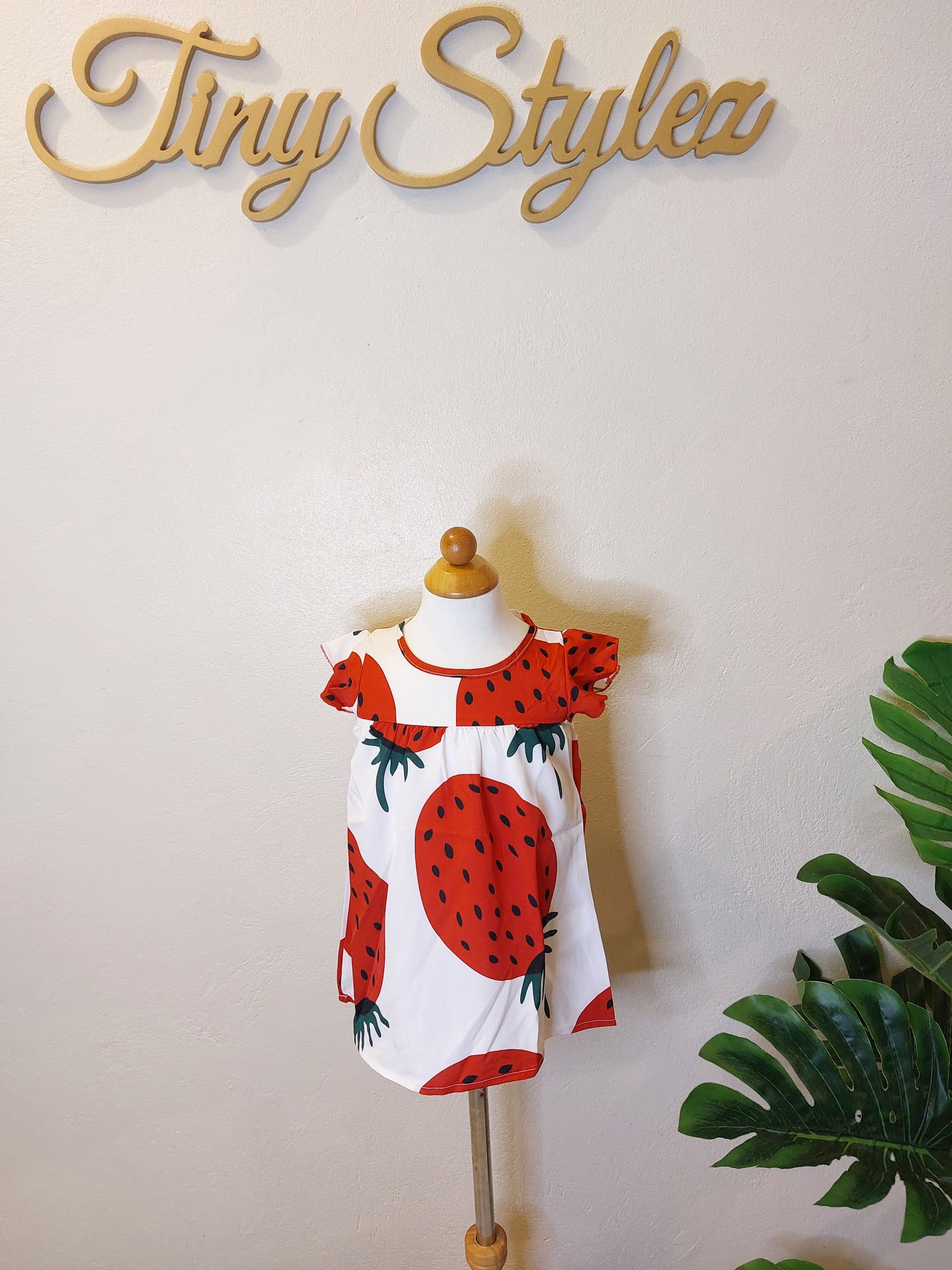 Strawberry Print Dress