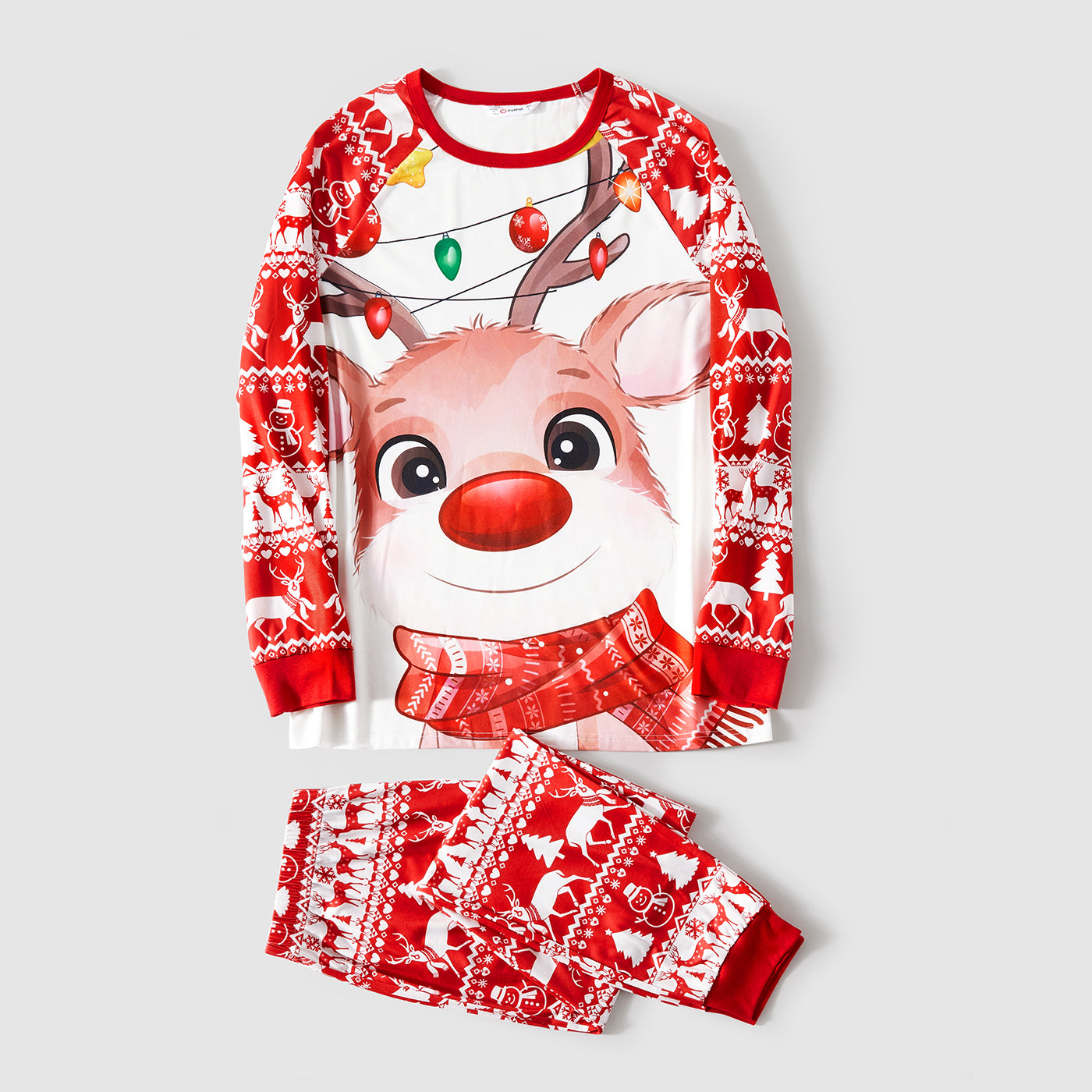 Christmas Deer Print Pajamas - kids