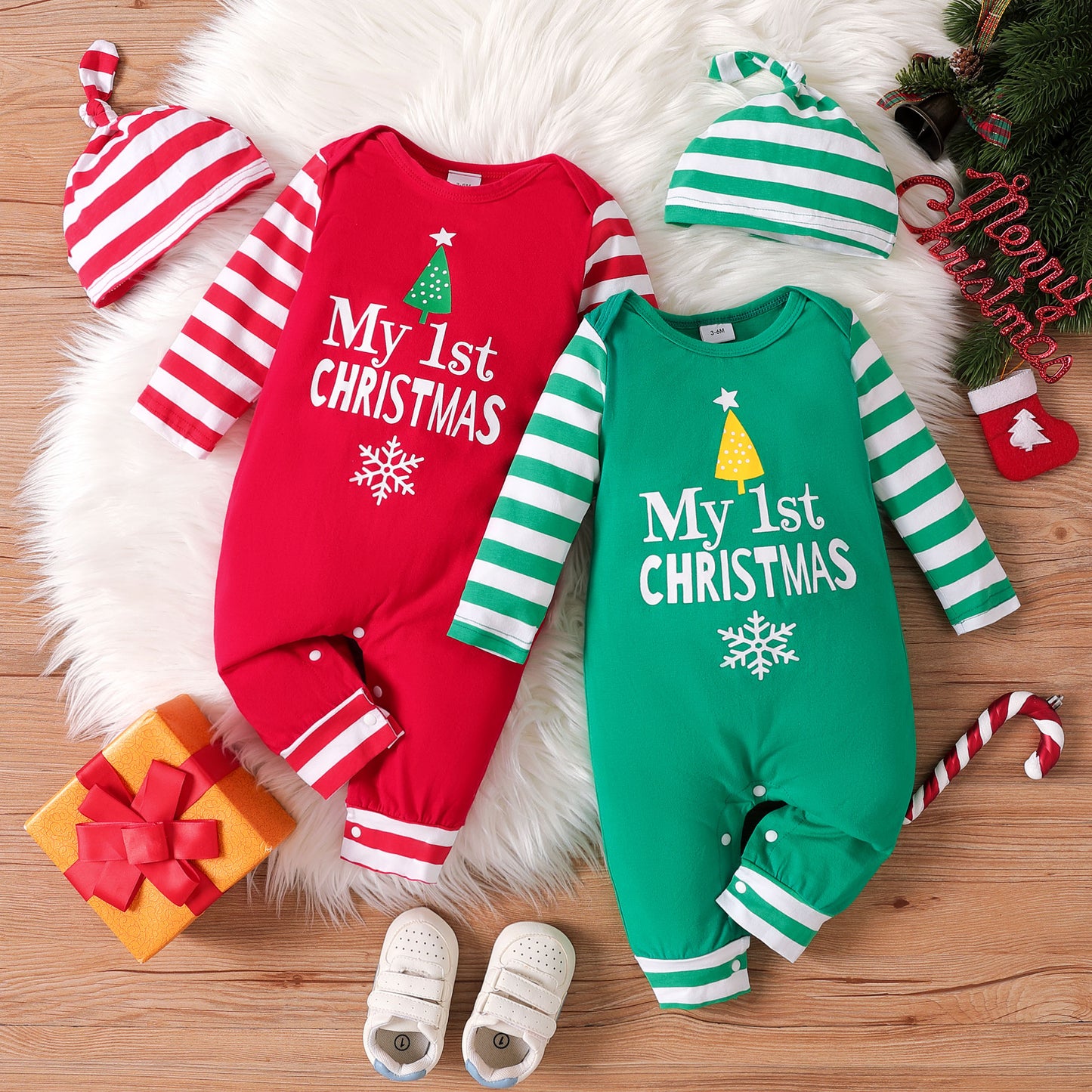 1st Christmas Jumpsuit Set
