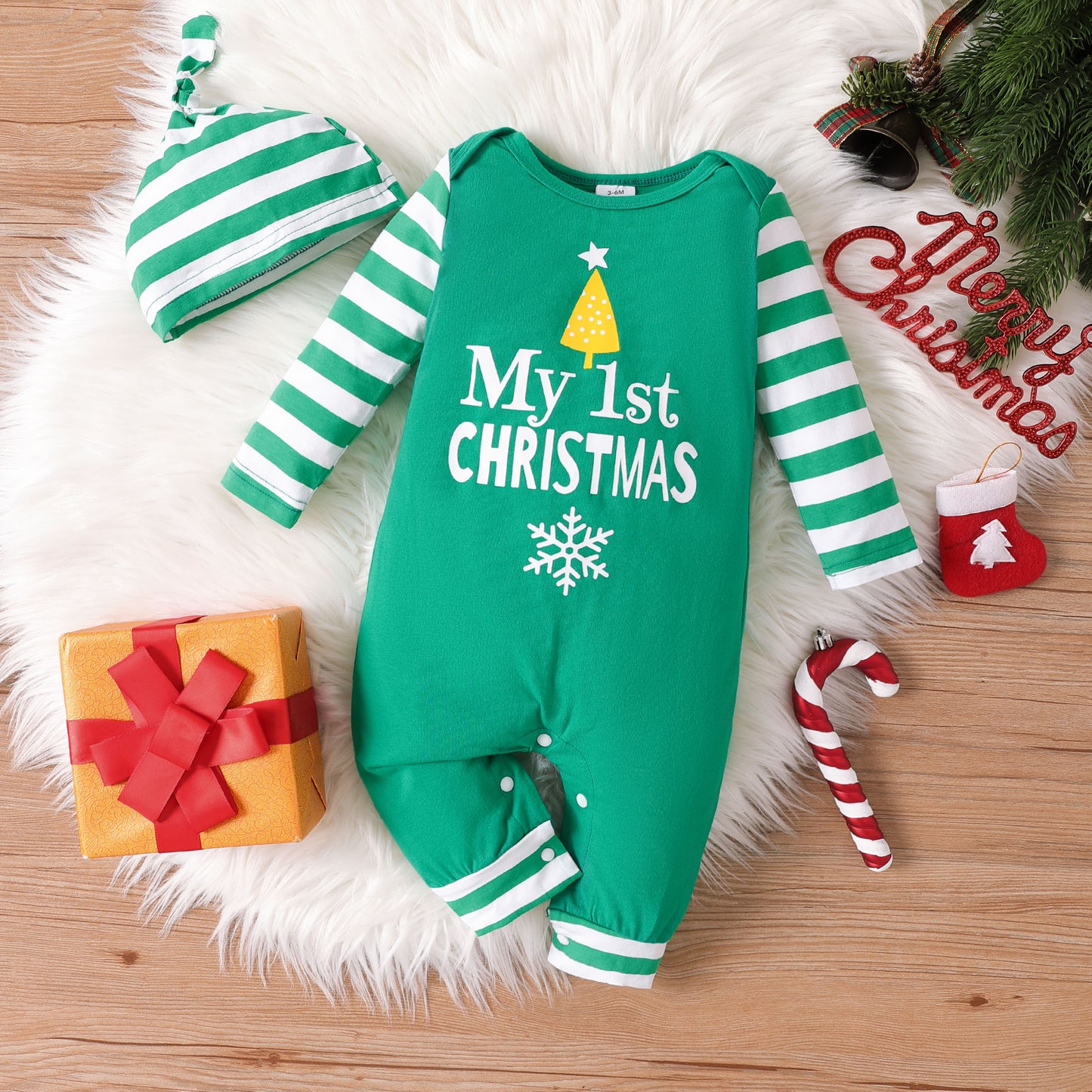 1st Christmas Jumpsuit Set
