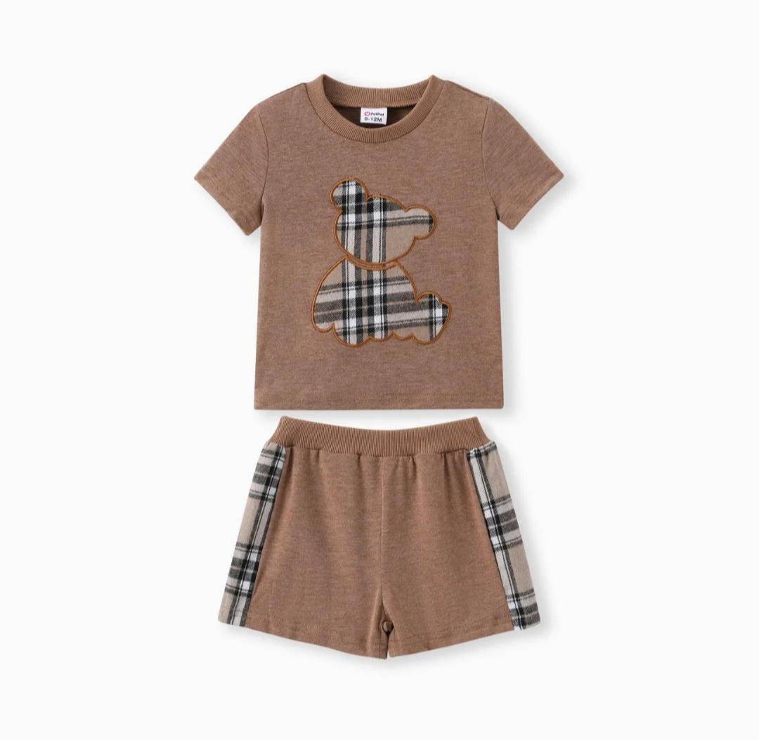 Plaid Bear Graphic Set