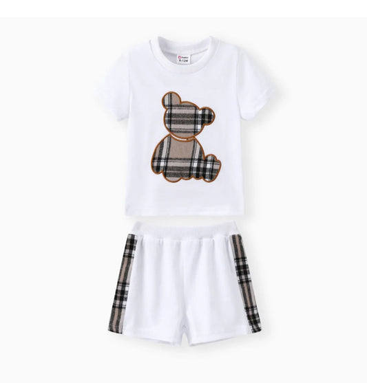 Plaid Bear Graphic Set