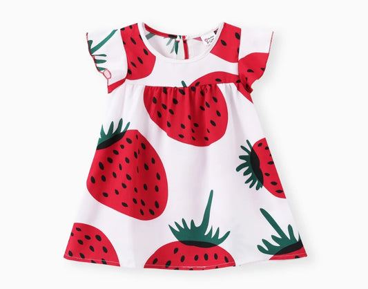 Strawberry Print Dress