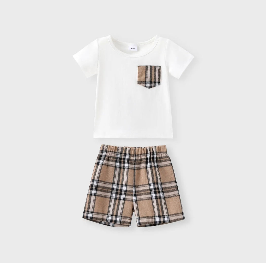 Plaid Short Set