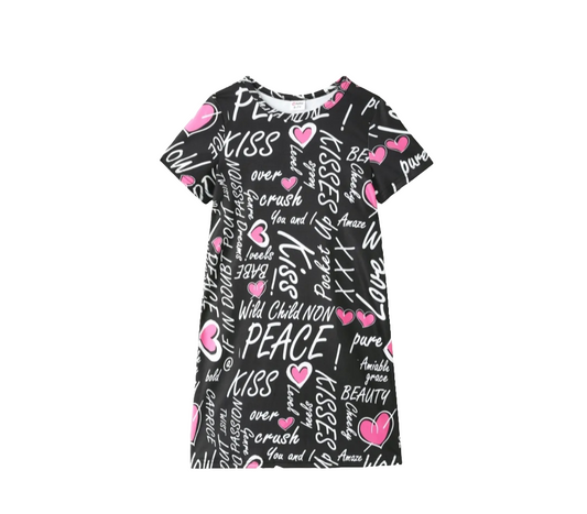 Love Letter T Shirt Dress