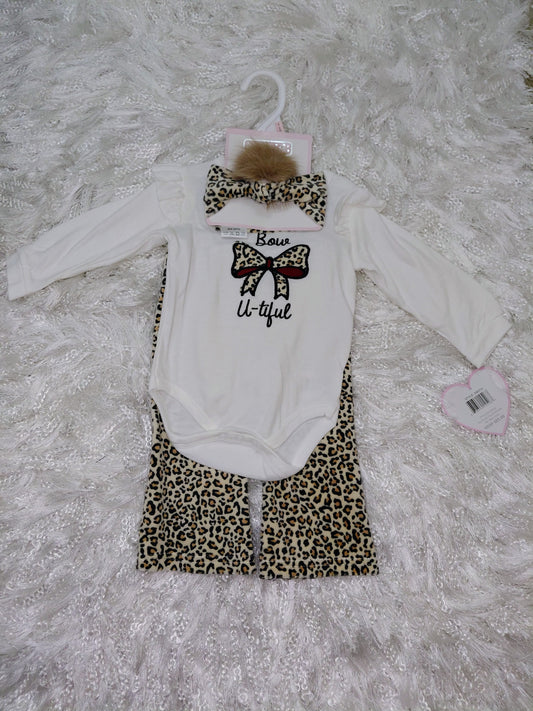 Bow -ti- Ful Leopard Baby Set