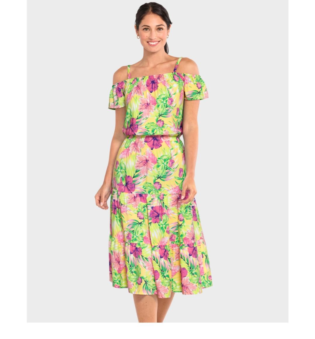 Garden Glow Midi Dress -Adult