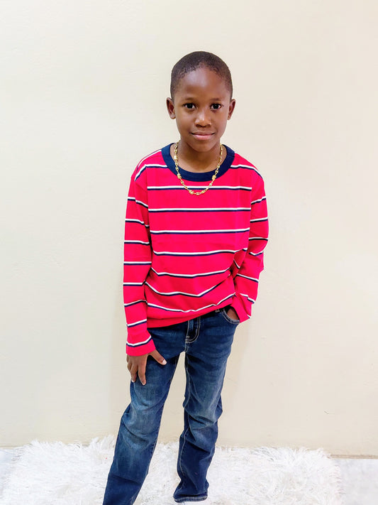 Fine Stripe Long Sleeve Shirt