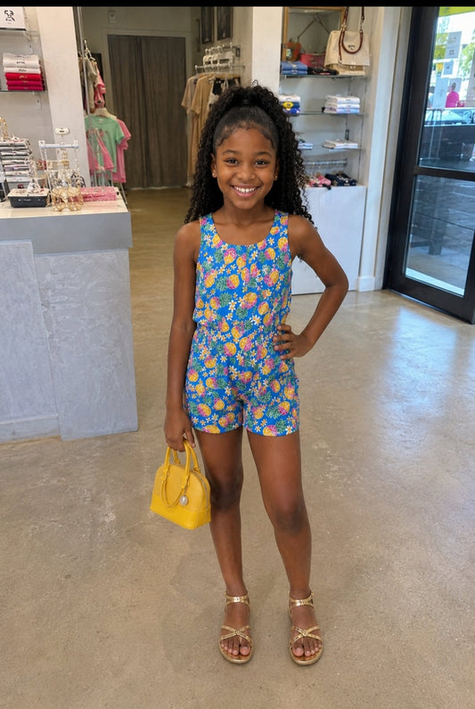 Rema Girl Printed Romper