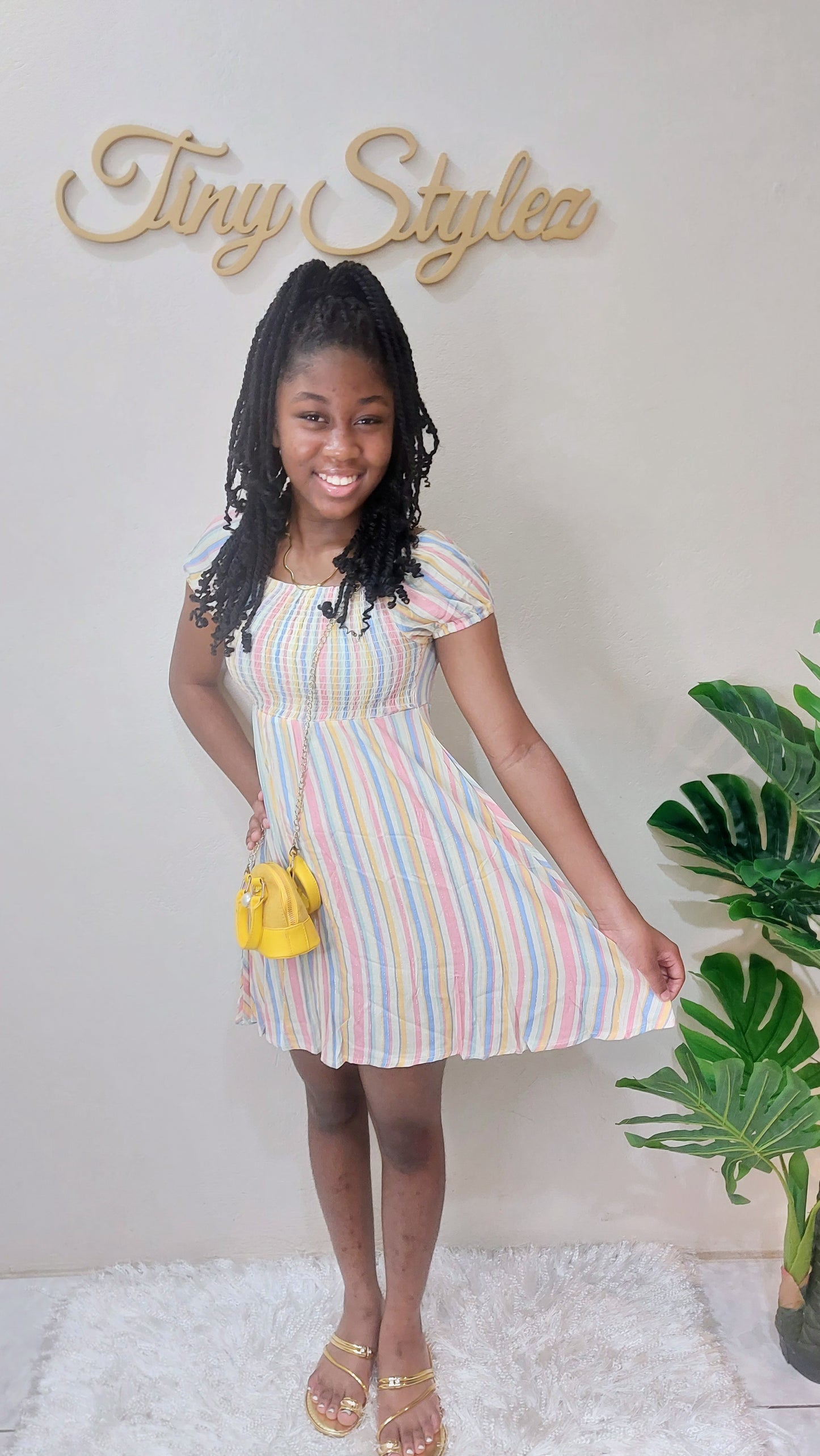 Girls Lurex Dress