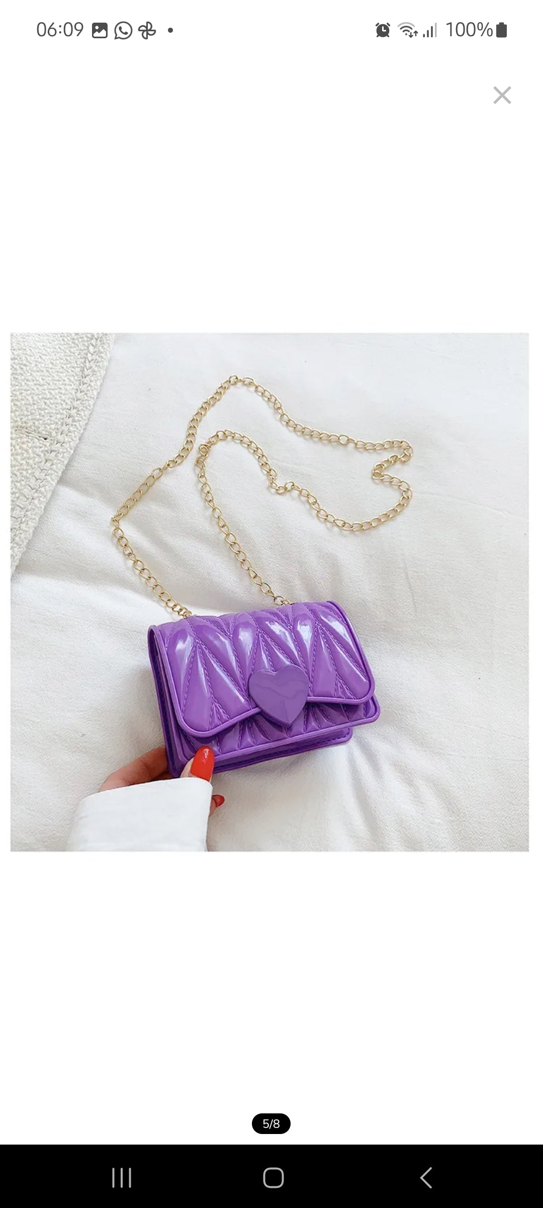 Silicone Heart Crossbody Bag