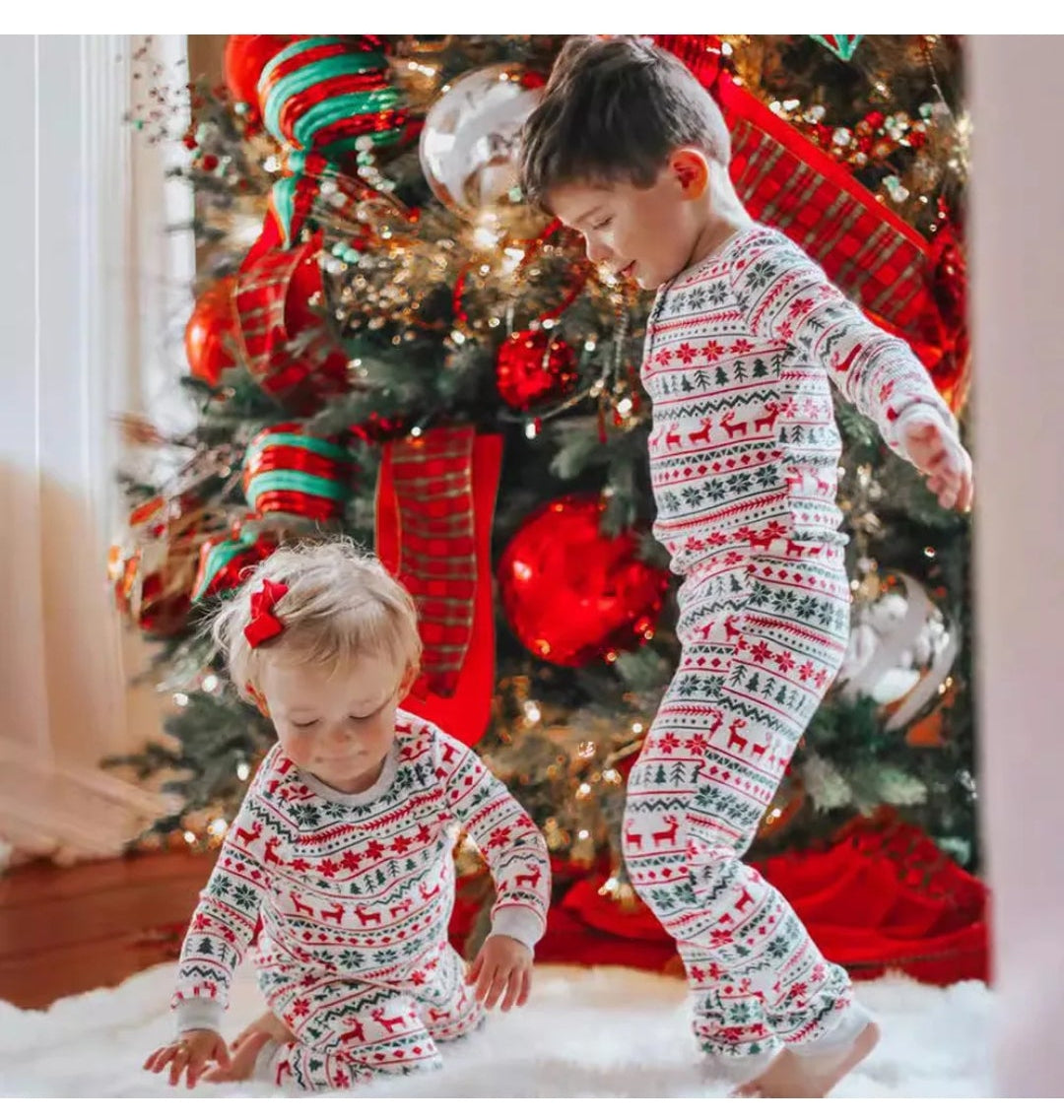 Cozy Reindeer Christmas Pj's- Children